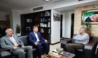 دیدار علی نبیان معاون وزیر و مدیرعامل سازمان ملی زمین و مسکن با ارسلان زارع استاندار بوشهر
